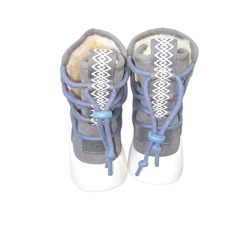 UGG Grey Fur-Lined Footwear.